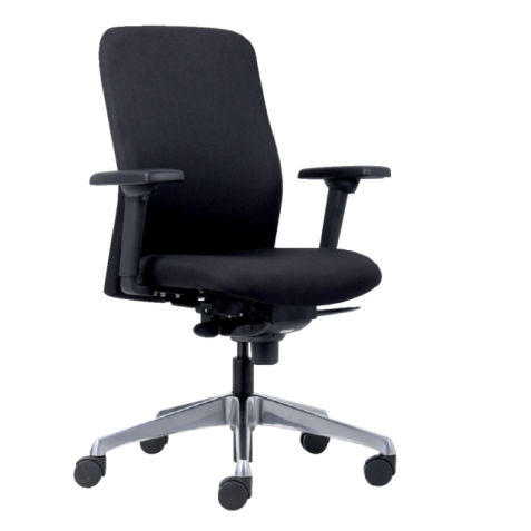 Chaise de bureau Euroseats Milano noir