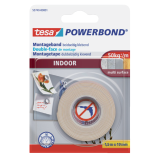 Dubbelzijdig montagetape tesa® Powerbond Indoor 1,5mx19mm wit