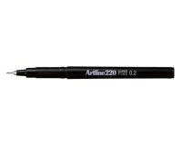 Fineliner Artline 220 rond super fijn blauw