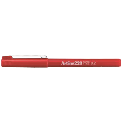 Fineliner Artline 220 rond super fijn rood