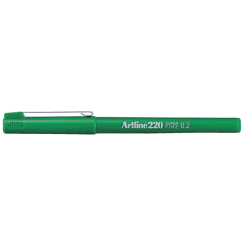 Fineliner Artline 220 ogive 0,2mm vert