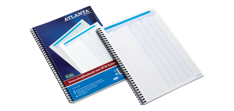 Livre de caisse Djois Atlanta A4 50x2 feuilles carbone 4 colonnes avec TVA