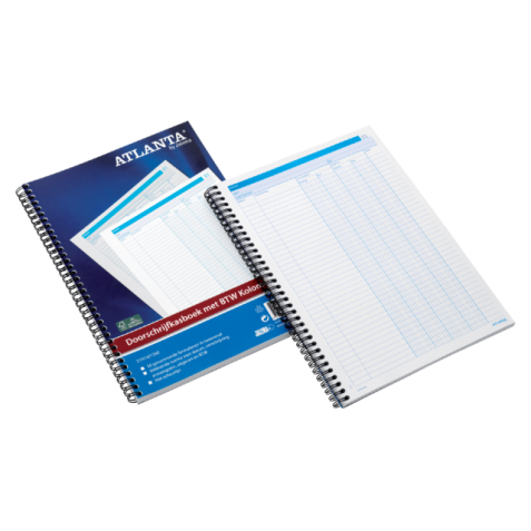 Livre de caisse Djois Atlanta A4 50x2 feuilles carbone 4 colonnes avec TVA