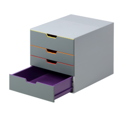 Ladenbox Durable Varicolor 4 laden grijs