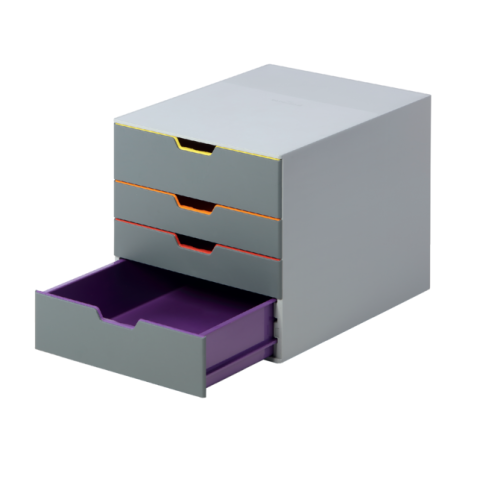 Module 4 tiroirs Durable Varicolor gris