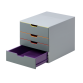 Module 4 tiroirs Durable Varicolor gris