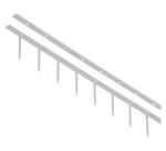 GBC Surebind Binding Strip 25mm 10-prong White 100 Pieces