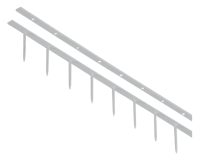 Bande à reliure GBC Surebind 25mm 10 broches gris 100 pièces