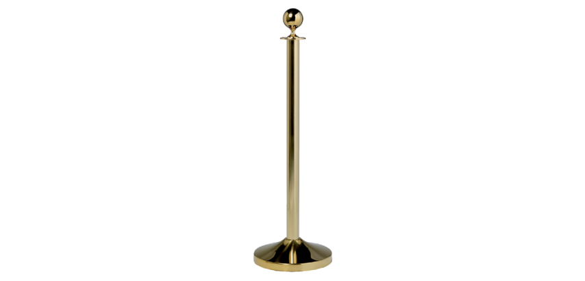 Poteau Securit 100cm avec socle doré