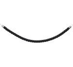 Corde Securit 150cm noire avec embouts chromés