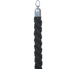 Corde Securit 150cm noire avec embouts chromés