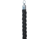 Corde Securit 150cm noire avec embouts chromés