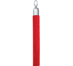 Corde Securit 150cm rouge avec embouts chromés