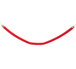 <span>150 cm rotes Sicherheitsseil mit goldenen Enden</span>