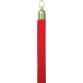 Corde Securit 150cm rouge avec embouts dorés