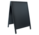 Stoepbord Securit 550x850x30mm zwart hout