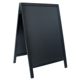 Sidewalk sign Securit 550x850x30mm black wood