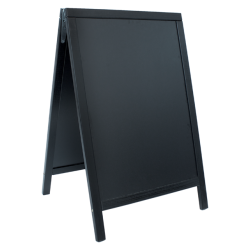 Stoepbord Securit 55x85x3cm zwart hout