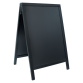 Stoepbord Securit 55x85x3cm zwart hout