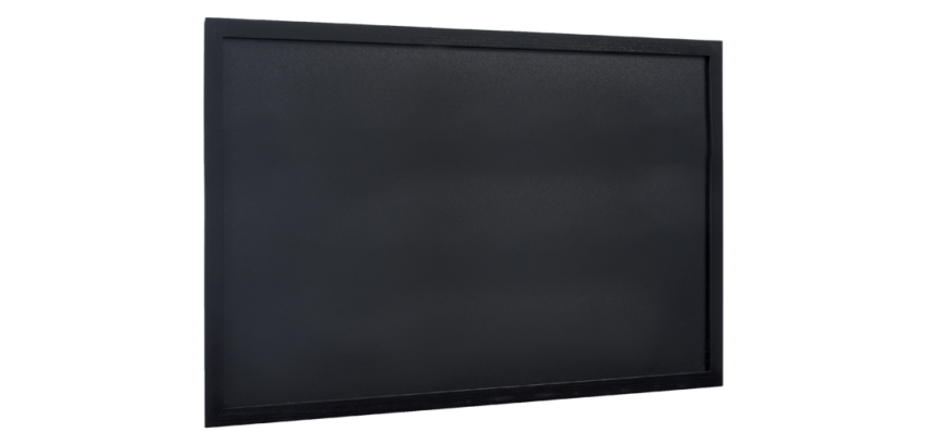Krijtbord WOODY met houten kader B 600 x H 800 mm