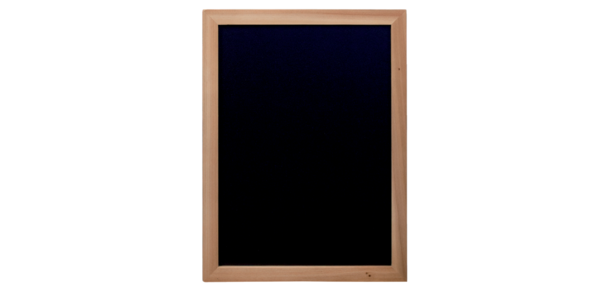 Kreidetafel WOODY mit Holzrahmen B 300 x H 400 mm