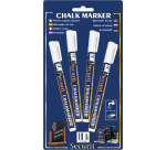 Feutre-craie Securit SMA-100 ogive 1-2mm blanc blister 4 pièces