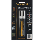 Feutre-craie Securit SMA-510 biseau blanc 2-6mm blister 2 pièces