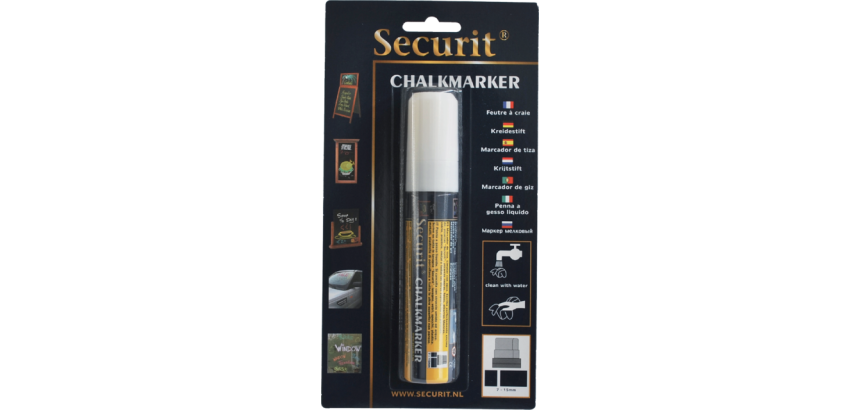 Feutre-craie Securit SMA-720 carré  7-15mm blister blanc