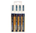 Krijtstift Securit SMA-510 schuin wit 2-6mm blister à 4 stuks