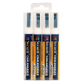 Krijtstift Securit SMA-510 schuin wit 2-6mm blister à 4 stuks