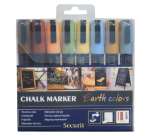 Securit Kreidemarker SMA-510 Keil 2-6mm sortierte Hülle 8 Stück