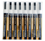 Feutre-craie Securit SMA-510 biseau 2-6mm blanc étui 8 pièces