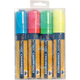 Krijtstift Securit SMA-720 blok ass 7-15mm blister à 4 stuks