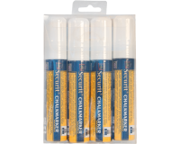 Feutre-craie Securit SMA-720 carré 7-15mm blanc étui 4 pièces