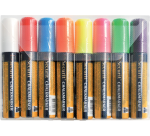 Securit SMA-720 square chalk marker 7-15mm assorted set of 8 pieces