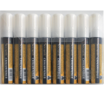 Securit Chalk Marker SMA-720 Square 7-15mm White Set of 8 Pieces