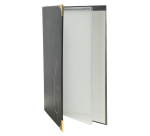 Carte des vins Securit 4x 2 pochettes noir