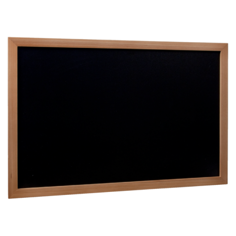 Ardoise murale WOODY, avec cadre en bois (L)400 x (H)600 mm