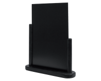 Securit tabletop slate 323x270x71mm black wood
