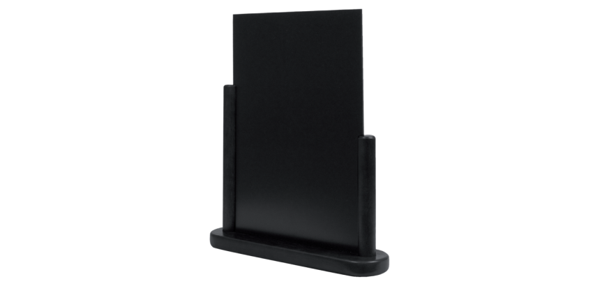 Securit tabletop slate 323x270x71mm black wood