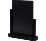 Ardoise de table Securit 230x200x60mm bois noir