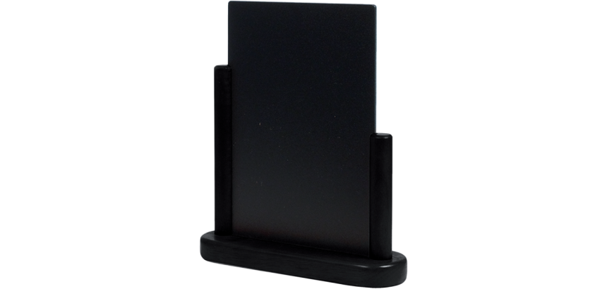 Ardoise de table Securit 230x200x60mm bois noir