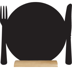 En_securit ardoise assiett + base