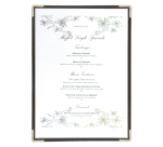 Securit Menu Cover A4 1 panel/2 transparent pages 3 pieces