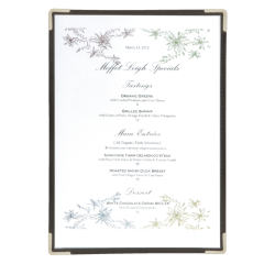 Protège-menu Securit A4 1 volet/2 pages transparent 3 pièces