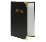 Menukaart Securit A5 zwart