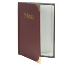 Securit A5 Menu Cover 4x 2 Pockets Burgundy