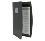 Securit Rio Menu Cover A4 1x 2 pockets black