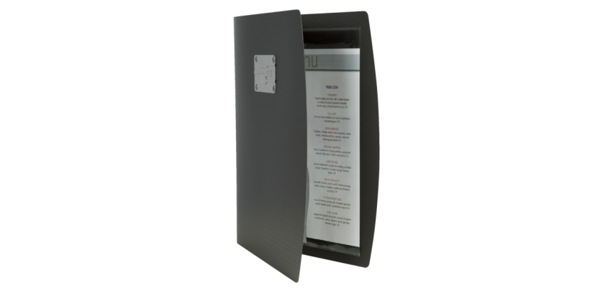 Securit Rio Menu Cover A4 1x 2 pockets black