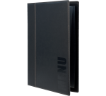 Protège-menu Securit A4 Trendy 1x 2 pochettes noir